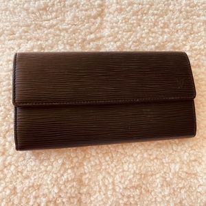 SOLD --- WALLET -- (Authentic) Louis Vuitton Black Woman's Wallet